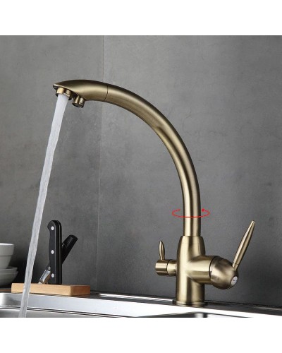 Смеситель для кухни Frap H99 F4399-4 Бронза