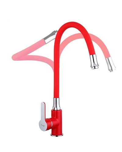 Смеситель для кухни Frap H43 F4043 Красный Хром