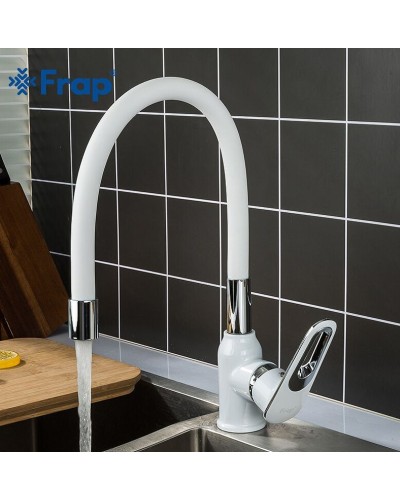 Смеситель для кухни Frap H49 F4049 Белый Хром