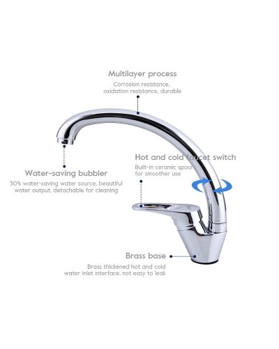 Смеситель для кухни Frap H13 F4113 Хром