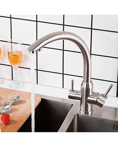 Смеситель для кухни Frap H899 F43899 Сатин