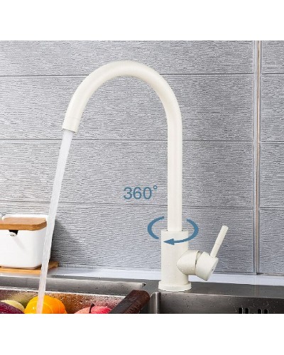 Смеситель для кухни Frap F40899-1 Белый