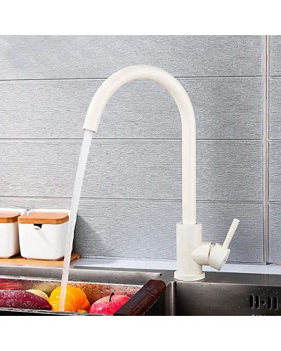 Смеситель для кухни Frap F40899-1 Белый