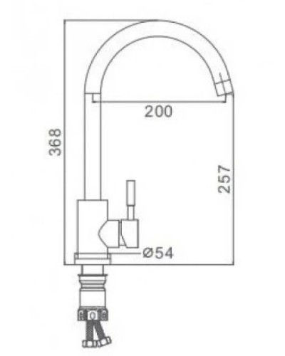 Смеситель для кухни Frap F40899-1 Белый