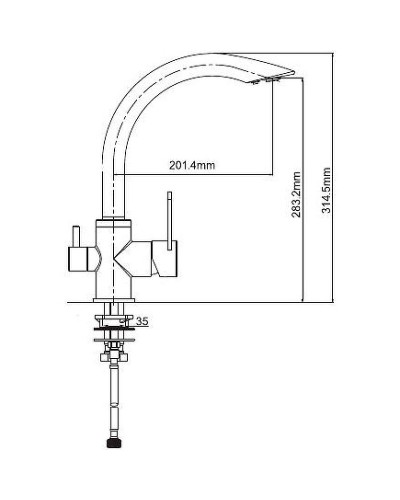 Смеситель для кухни Gappo G4399 Нержавеющая сталь