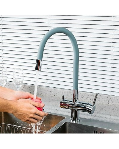 Смеситель для кухни Gappo G4398-30 Хром Серый