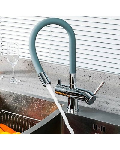 Смеситель для кухни Gappo G4398-30 Хром Серый