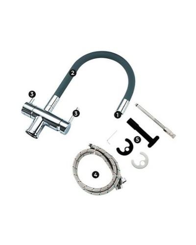 Смеситель для кухни Gappo G4398-30 Хром Серый