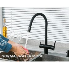 Смеситель для кухни Gappo G4398-36 Черный матовый