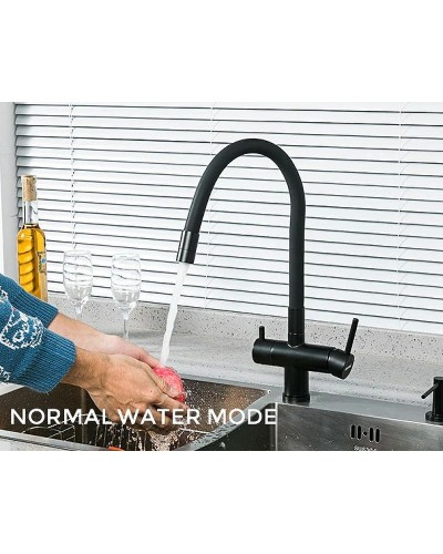 Смеситель для кухни Gappo G4398-36 Черный матовый