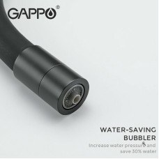 Смеситель для кухни Gappo G4398-36 Черный матовый