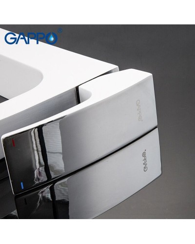 Смеситель для раковины Gappo G07 G1007-18 Белый Хром