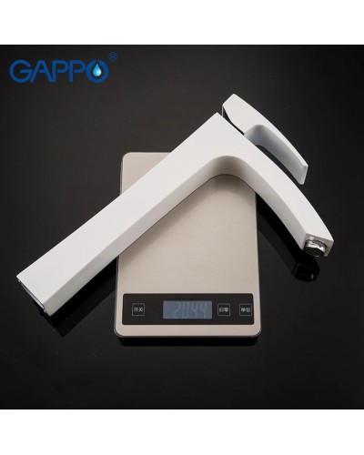 Смеситель для раковины Gappo G07 G1007-18 Белый Хром