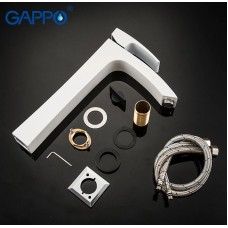 Смеситель для раковины Gappo G07 G1007-18 Белый Хром