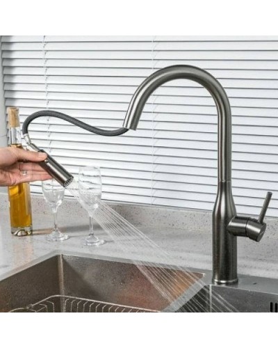 Смеситель для кухни Gappo G4398-45 Нержавеющая сталь