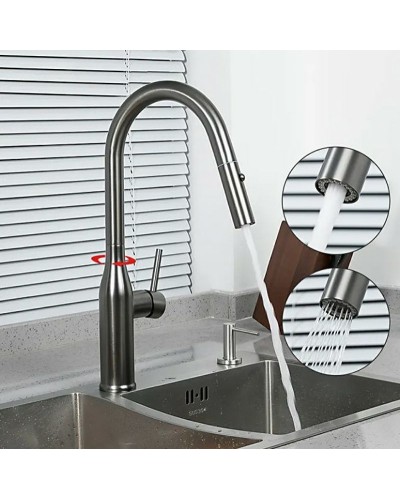 Смеситель для кухни Gappo G4398-45 Нержавеющая сталь