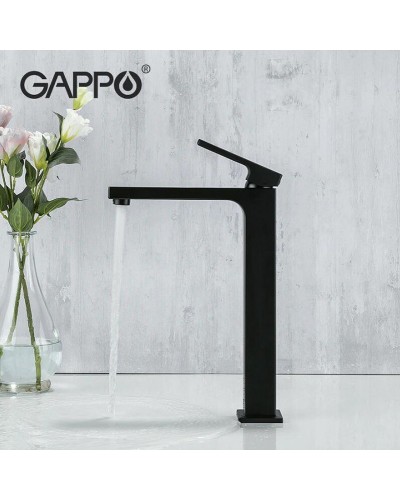 Смеситель для раковины Gappo G17-6 G1017-62 Черный матовый