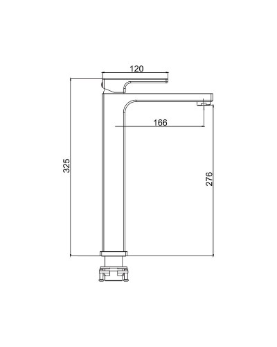 Смеситель для раковины Gappo G17-6 G1017-62 Черный матовый