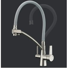 Смеситель для кухни Gappo G4398 Сатин Серый