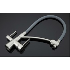 Смеситель для кухни Gappo G4398 Сатин Серый