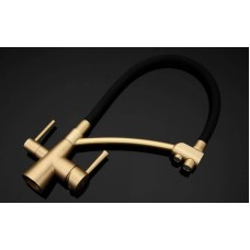 Смеситель для кухни Gappo G4398-1 Бронза Черный