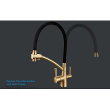 Смеситель для кухни Gappo G4398-1 Бронза Черный