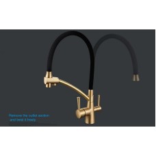 Смеситель для кухни Gappo G4398-1 Бронза Черный