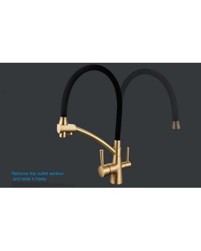 Смеситель для кухни Gappo G4398-1 Бронза Черный