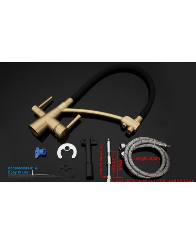 Смеситель для кухни Gappo G4398-1 Бронза Черный