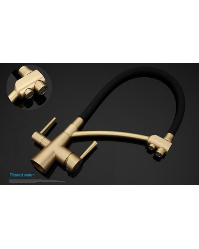 Смеситель для кухни Gappo G4398-1 Бронза Черный