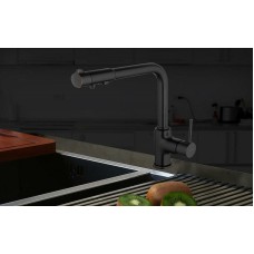 Смеситель для кухни Gappo G4390-10 Черный матовый