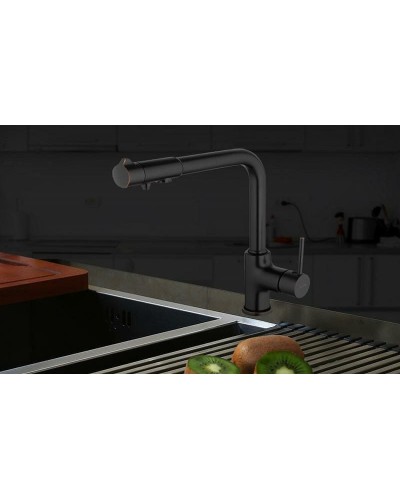 Смеситель для кухни Gappo G4390-10 Черный матовый