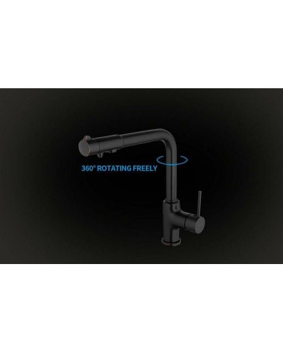 Смеситель для кухни Gappo G4390-10 Черный матовый