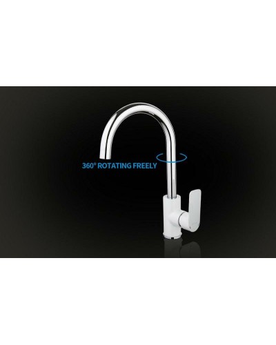 Смеситель для кухни Gappo G48 G4048 Белый Хром