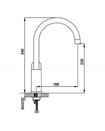 Смеситель для кухни Gappo G48 G4048 Белый Хром