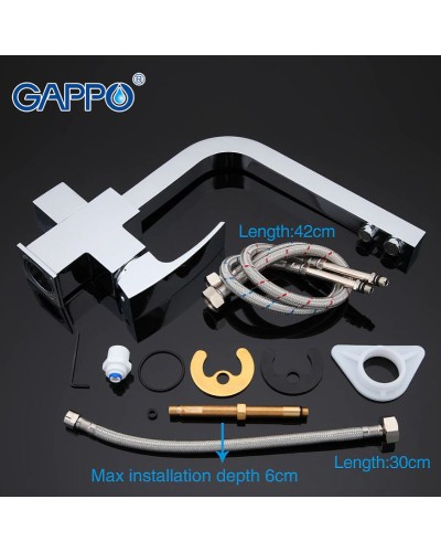 Смеситель для кухни Gappo G07 G4307 Хром