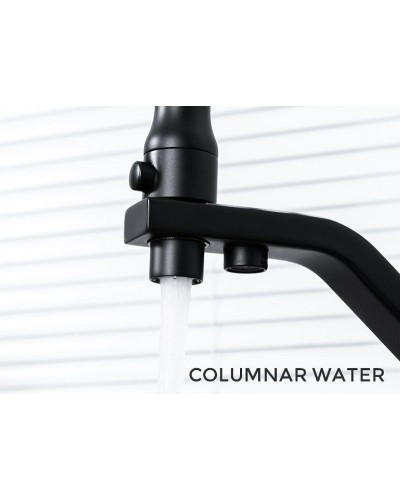 Смеситель для кухни Gappo G17-6 G4317-6 Черный матовый