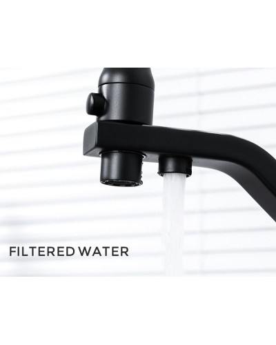 Смеситель для кухни Gappo G17-6 G4317-6 Черный матовый