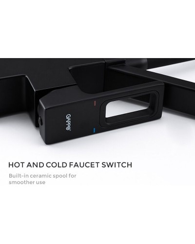 Смеситель для кухни Gappo G17-6 G4317-6 Черный матовый