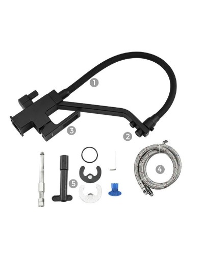 Смеситель для кухни Gappo G17-6 G4317-6 Черный матовый