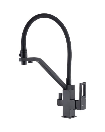 Смеситель для кухни Gappo G17-6 G4317-6 Черный матовый