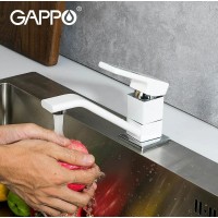 Смеситель для кухни Gappo G17-8 G4517-8 Белый