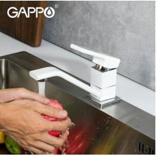 Смеситель для кухни Gappo G17-8 G4517-8 Белый