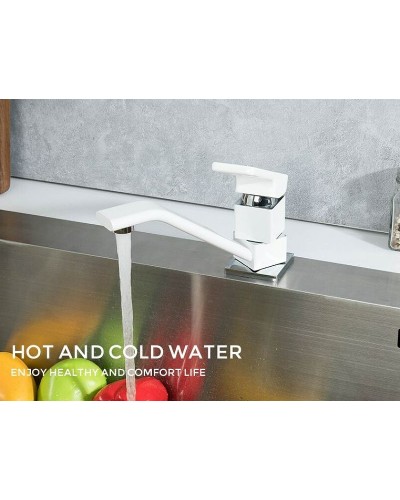 Смеситель для кухни Gappo G17-8 G4517-8 Белый