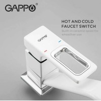 Смеситель для кухни Gappo G17-8 G4517-8 Белый