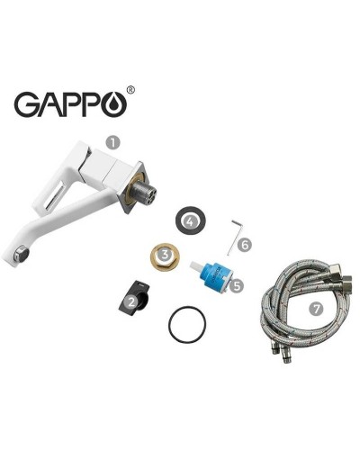 Смеситель для кухни Gappo G17-8 G4517-8 Белый