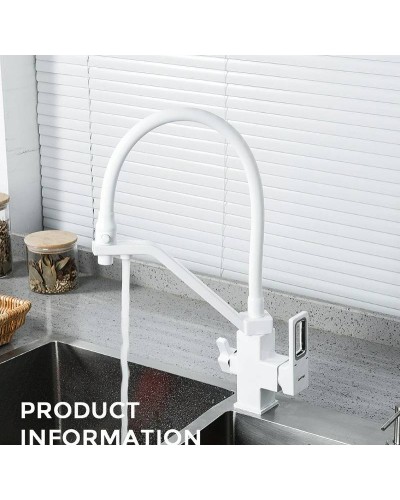 Смеситель для кухни Gappo G17-8 G4317-8 Белый