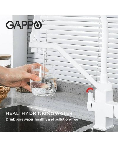 Смеситель для кухни Gappo G17-8 G4317-8 Белый