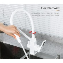 Смеситель для кухни Gappo G17-8 G4317-8 Белый