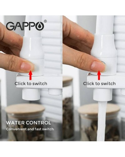 Смеситель для кухни Gappo G17-8 G4317-8 Белый